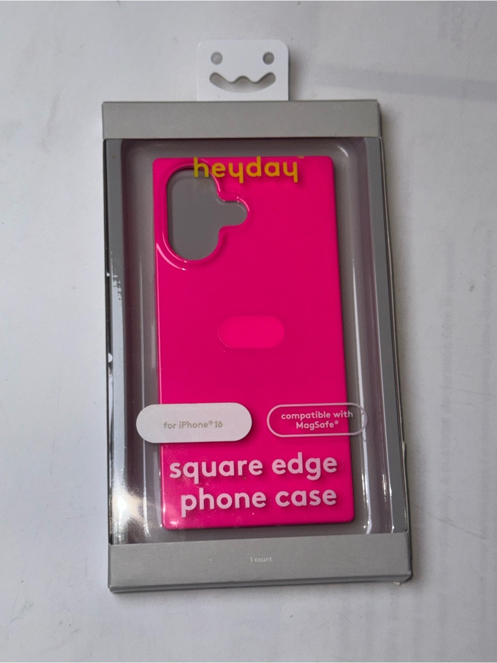 heyday Hot Pink Square Edge iPhone Case - MagSafe Compatible
